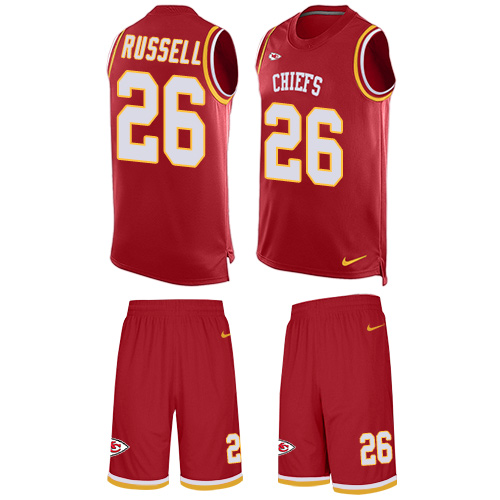 Men's Limited KeiVarae Russell Nike Jersey Red - #26 Tank Top Suit NFL Kansas City Chiefs